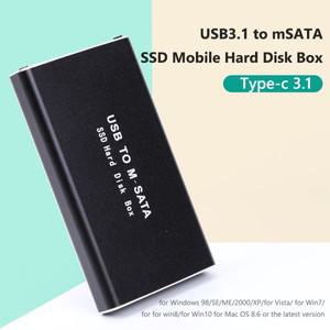 미니 SSD 케이스 mSATA-USB 3.1 하드 드라이브 어댑터, 외장 솔리드 스테이트 30*30/50