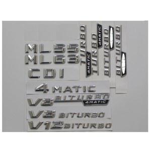 호환 ML500 AMG 트렁크 4MATIC ML250 ML550 ML400 ML280 ML300 ML350 크롬 ML63 W166 ML320 ML55 W164 CDI 벤츠 메르세데스 엠블럼,