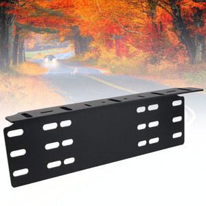 자동차 LED 램프 작업등 마운트 거치대 4x4 운전 범퍼 바 앞 브래킷 합금 안개등 알루미늄 호환 번호판