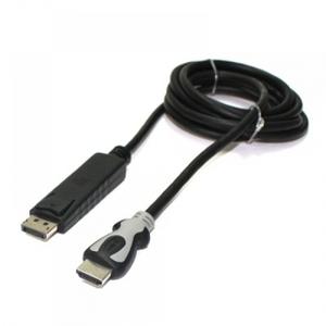디스플레이포트M to HDMIM 케이블 1.8M 블랙 비닐포장 DP DisplayPort
