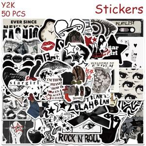 걸스 스티커 데칼, 노트북, 수하물, 스케이트보드 기타, DIY 미적 방수 창의적인 선물, Y2K, 50 개