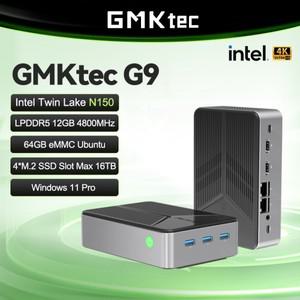 GMKtec Nucbox G9 미니 PC Intel N150 NAS Windows 11 Pro LPDDR5 M.2 2280 SSD WIFI6 BT5.2 듀얼 트리플