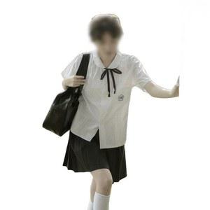 대만교복 졸사 의상 상견니 소녀 반팔 겨울 치마 졸사컨셉 졸사의상 스쿨룩 스커트 네이비