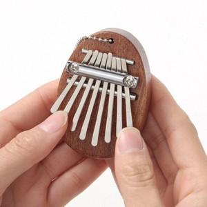 마호가니 8음계 미니 칼림바5x7cm 타원형