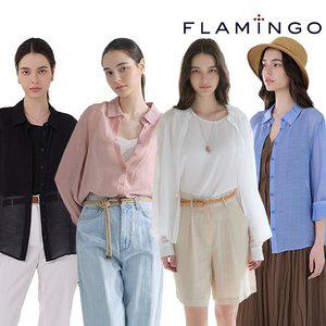 [후라밍고] 25SS 크링클 Sheer 인견 블렌딩 썸머 블라우스 3종 + 탑블라우스 2종