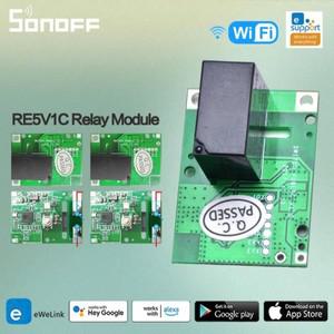 투야 스마트봇SONOFF RE5V1C 와이파이 DIY 스위치 5V DC 릴레이 모듈 스마트 무선 인칭자동 잠금 앱 음성