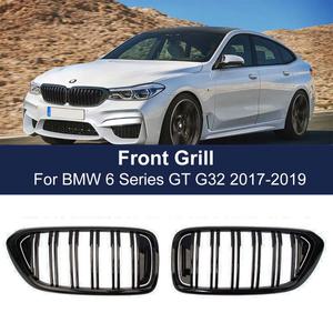 자동차 그릴망 튜닝 2PCS 앞 신장 그릴 BMW 호환 6 시리즈 GT G32 630I 640I 620D 640D XDrive - 용 더블