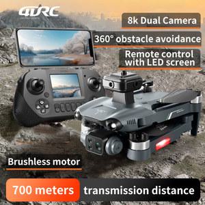 V28 MAX 드론 브러시리스 컨트롤 장애물 Toys WIFI Dron 모터 리모컨 8K Quadcopter 스크린 회피 FPV