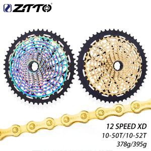 자전거 스프로킷 카세트 ZTTO MTB 초경량 이글 얼티밋 12 S 10 52T XD 378G ULT K7 12V 프리휠 속도 50T