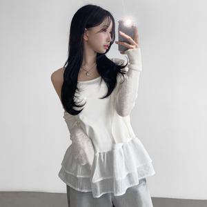 러블리 프릴 레이스 레이어드 나시 to-2496c
