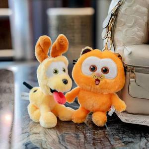 사랑스러운 가필드 플러시 게으른 고양이 펜던트 Odie 개 영화 애니메이션 인형 Miniso 키티 크리스마스 선