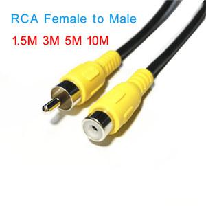 영상선 HDTV용 오디오 비디오 연장 동축 케이블 RCA 1m 3m 5m