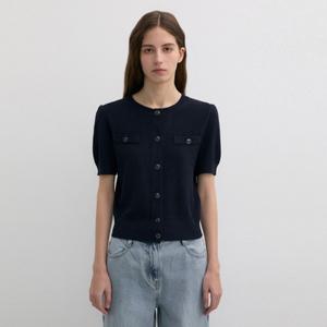 [롯데백화점]리스트 라운드넥 반팔 가디건 (TSKCDP62550)