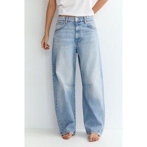 [국내] 자라 ZARA JEANS TRF BAGGY BALLOON 미드라이즈 - 라이트 블루 8727/040/406 3311150