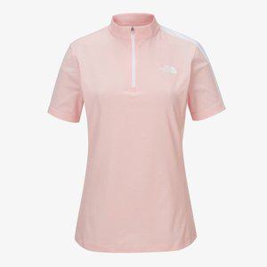 [노스페이스](대전신세계)NT7KN30A 여성 띵크 그린 집티 WS THINK GREEN S/S ZIP TEE
