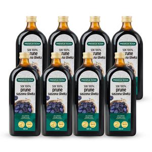 프리미엄로사 푸룬 원액 즙 유리병 농축액 식이섬유 임산부 어린이 푸른 주스 500ml 8병