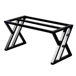 철제 식탁다리 교체 대리석 100x40x72 5cm 블랙 캠핑 다리받침 원목 테이블다리