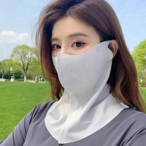 마스크 에어홀 3D 헴라인 쿨링 골프 여성 봄 예쁜 황사 자외선차단