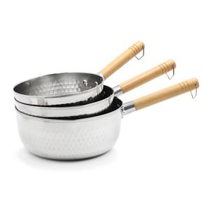퀸센스 인덕션 겸용 가정용 업소용 이유식 스텐 계량 가벼운 함마톤 편수 냄비 (18cm~22cm)