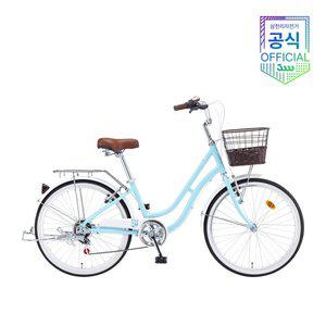 [삼천리자전거]프림로즈 7단 24 클래식 여성 바구니 삼천리자전거 2025년 - 완조립 공식직영몰