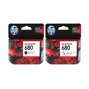 HP정품잉크 No.680 F6V27AA+F6V26AA 세트