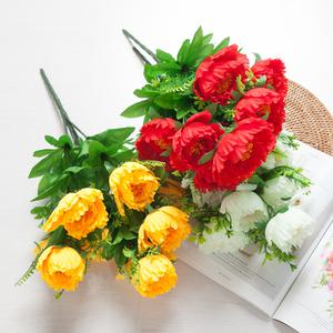 [3개 구매시 1개 추가] 9대함박꽃부쉬 50cm 2컬러 조화 성묘 꽃 산소 수목장 꽃다발 화분 추모 장식 납골당