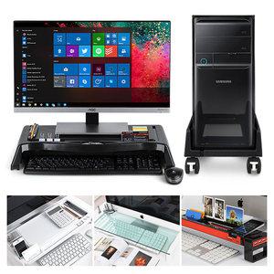 모니터받침대 본체받침대 컴퓨터 PC 거치대 케이스 선반