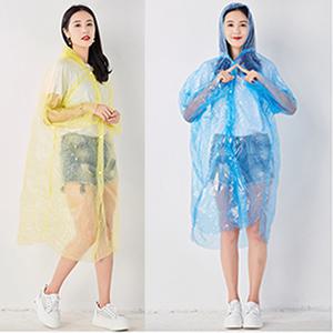 휴대용 일회용 고급 우비 친환경 방수 우의 레인코트 장마 눈 제설 폭설 자전거 비옷 등산 낚시 배달