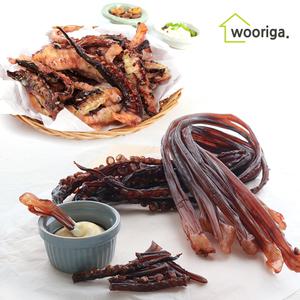 인기안주 국내가공 장족 500g 망족 말랑이 컷팅 오다리 오징어다리