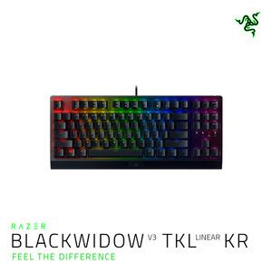 레이저 Razer Blackwidow V3 TKL Linear KR 블랙위도 V3 텐키리스 리니어 한글 유선 키보드