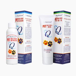 강아지 [바르는치약+뿌리는치약] 입냄새제거 잇몸염증 옥시그린 118ml 2개 세트
