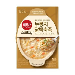 CJ 햇반 소프트밀 용기 누룽지닭백숙죽 280g 10개입 비비고 죽 간편식 간단 아침식사
