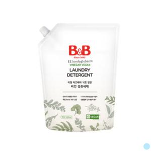 비앤비 아기 유아 비건 세탁 섬유세제 리필형 1500ml