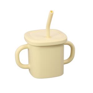 순수아 실리콘 양손 빨대컵 300ml