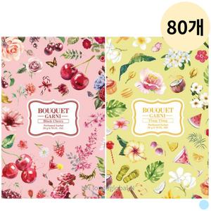 부케가르니 걸이형 옷장 탈취제 옷냄새 제거 대량 80P