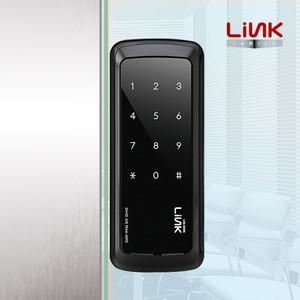 링크 LGC-300S 유리문 도어락 클립형 비밀번호 디지털도어락 도어 강화 상가문 번호키