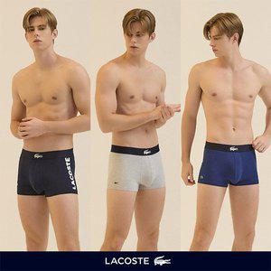 [라코스테](이월)[라코스테]남성 로고 포인트 아웃밴드 3PACK 드로즈