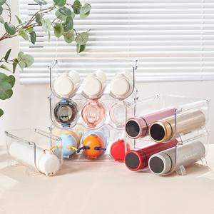 투명 텀블러정리함 주방 적층형 젖병 보온병 텀블러 정리대