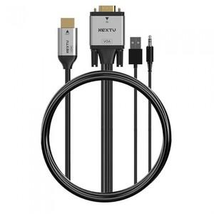 넥스트유 버아드 VGA+오디오 TO HDMI 케이블 2M 2427VHC (공식판매