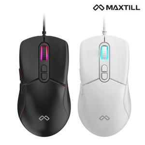 맥스틸 GM-MCU30 유선 저소음 LED USB C타입 게임 게이밍 마우스 커버 교체 두가지 디자인