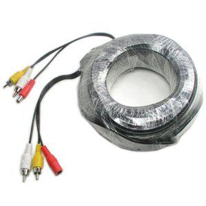 Coms CCTV 케이블 30m - 2RCA DC 5.5 전원 검정색 (WFFQXOB)