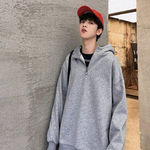 [엄지척]남성 가을겨울 기모점퍼 아노락후드 반집업후드 3컬러