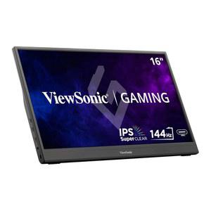 144HZ, AMD 프리싱크, 양방향 POWER LOGIC 60W USB C, 미니 HDMI, 보호 커버가 있는 내장 스탠드가 VIEWSONIC VX1654 16인치 1080P 휴대용 IPS 게이밍 모니터
