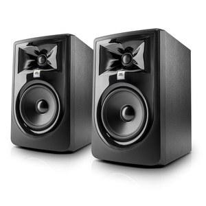 JBL 프로페셔널 305P MkII 5인치 양방향 전원, 근거리 음악 제작용 액티브 모니터 스피커, 스튜디오 모니터, 데스크톱 컴퓨터, 하이파이 오디오. 한 쌍으로 판매, 블랙