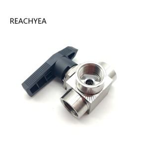 3 방향 볼 밸브 암나사 304 고압 온도 YFP2B L G18 14 38 12 BSP 스테인레스 스틸 1PC