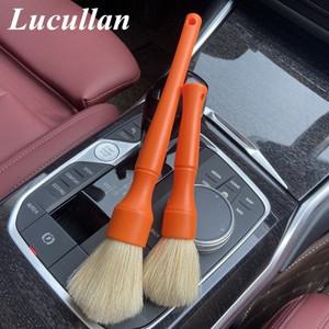 Lucullan 초고밀도 천연 멧돼지 털, 프리미엄 청소 브러시, 작은 공간, 엔진 베이, 외부 디테일링