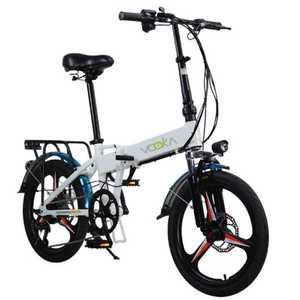 출퇴근용자전거 접이식 가벼운 소형 이륜 전기 바이크 자전거(18인치/48V5A/20km)-블랙