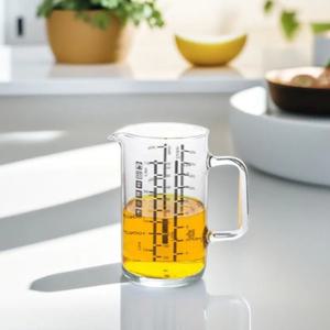 시맥스 계량컵 내열유리 베이킹 비커 (500ml) 손잡이 계량저그 주방 가정용 눈금컵