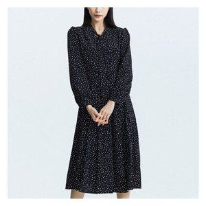 [미쏘]패턴 라운드넥 롱원피스 (MIWOWC104G-T)