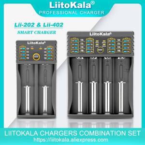 Liitokala Lii-100 1.2V 18650 26650 21700 16340 AA NiMH 충전식 리튬 배터리